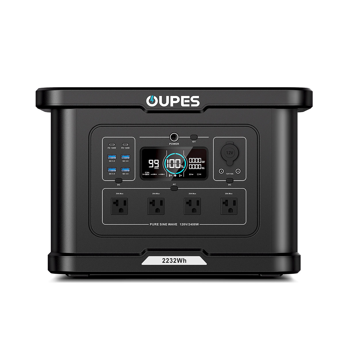 OUPES Exodus 2400 Portable Power Station | 2400W 2232Wh