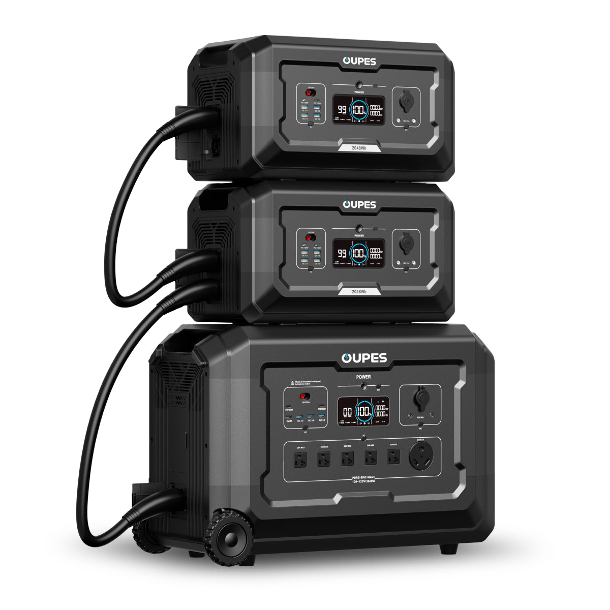OUPES Mega 3 Home Backup & Portable Power Station | 3600W 3072Wh