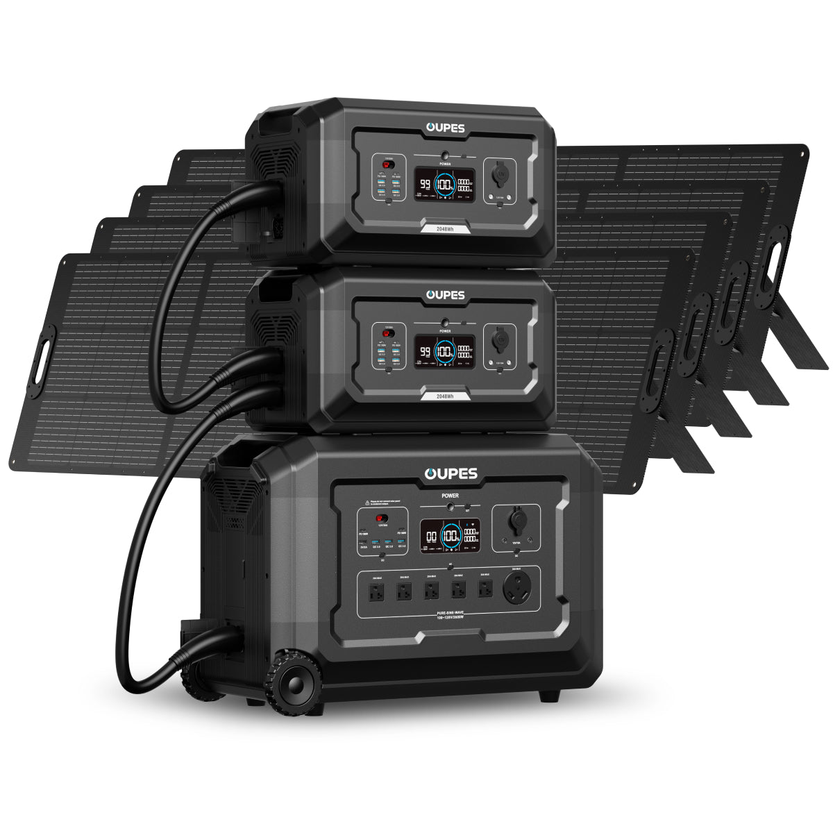 OUPES Mega 3 Home Backup & Portable Power Station | 3600W 3072Wh
