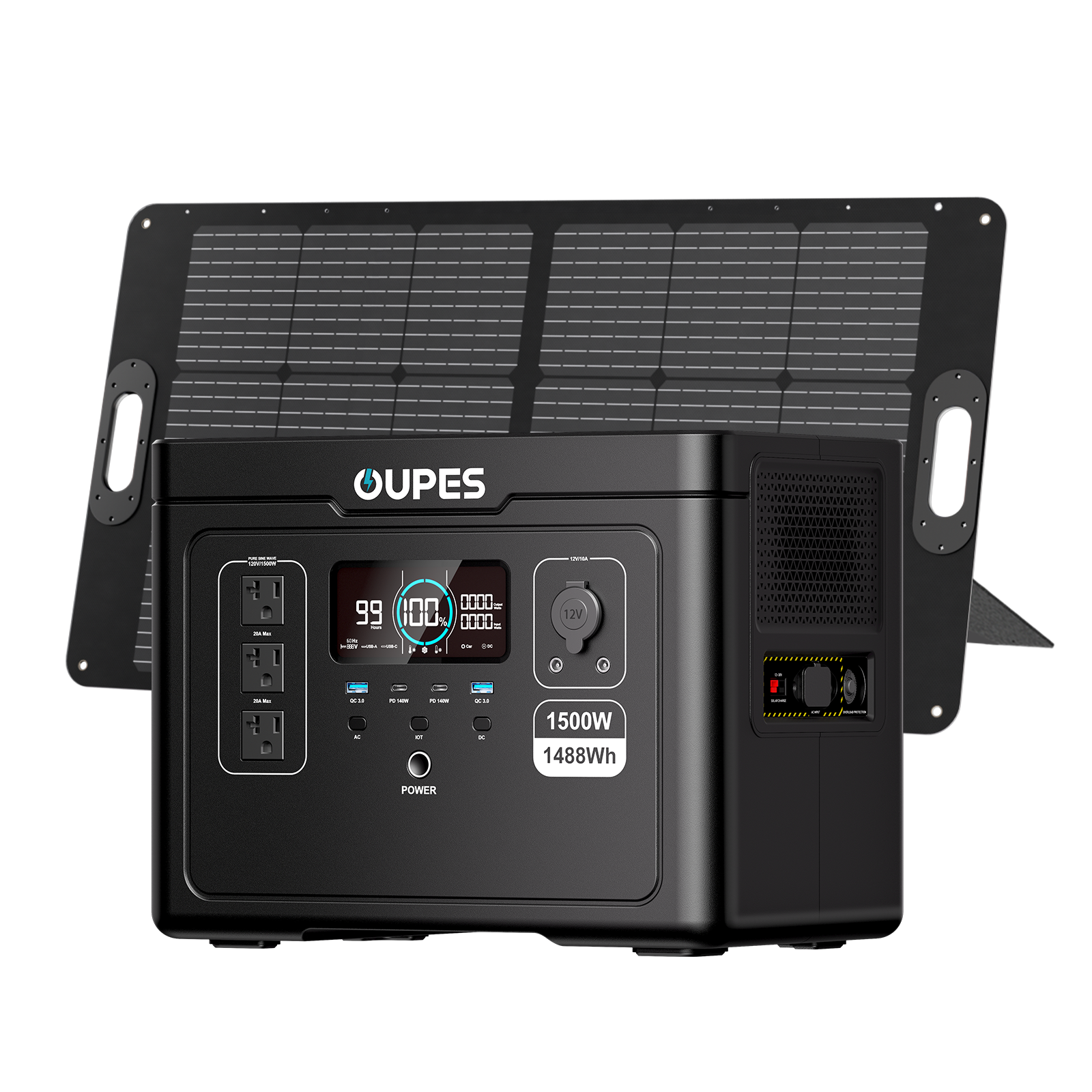 OUPES Exodus 1500 Portable Power Station | 1500W 1488Wh