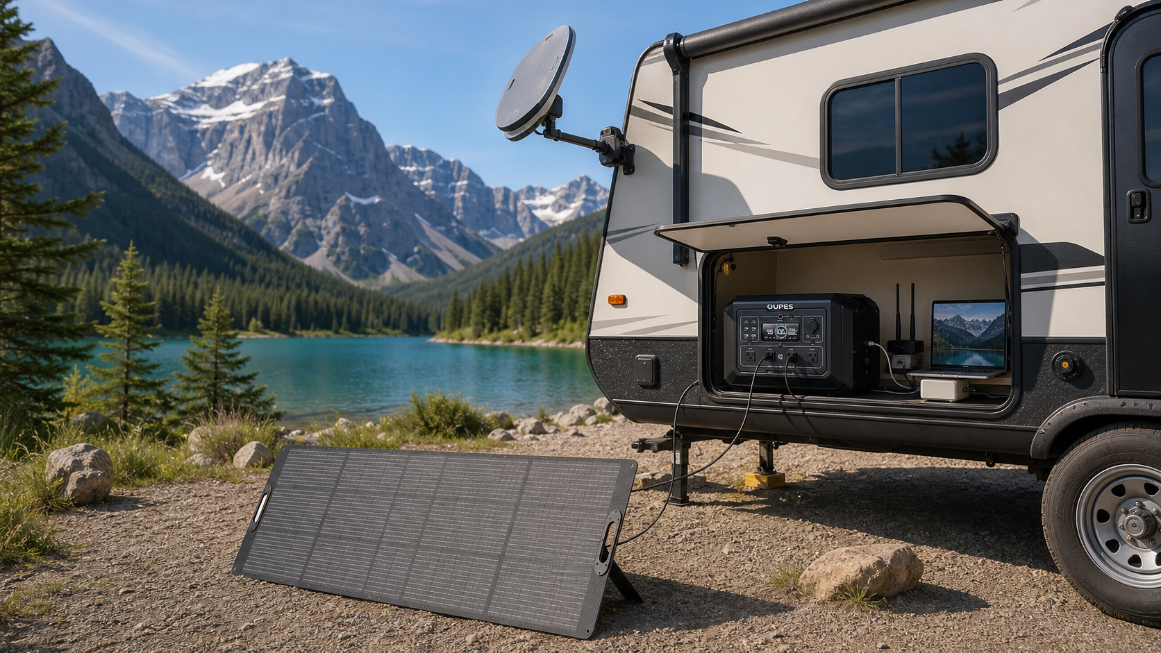 Starlink RV Power Guide: Battery Runtime, DC Options and Solar