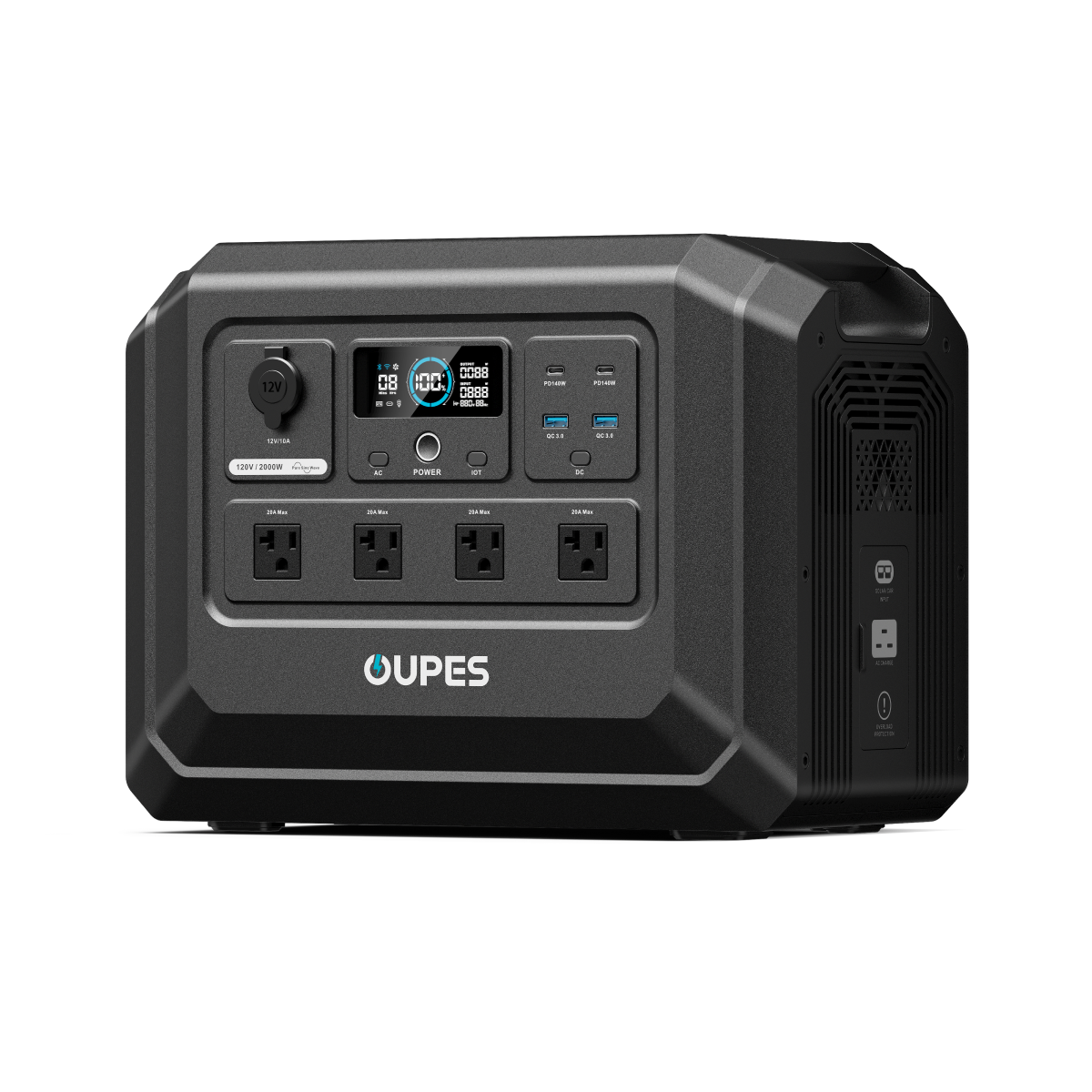 OUPES Mega 1 Lite Home Backup & Portable Power Station | 2000W 1024Wh